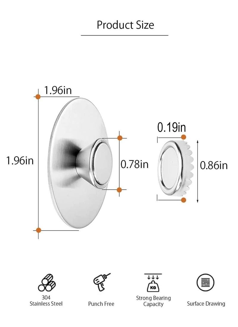 Generic - Magnetic Soap Holder,  2pcs Stainless Steel Universal Wall Mounted Suction Bar Soap Holder for Shower Bathroom - Image 1