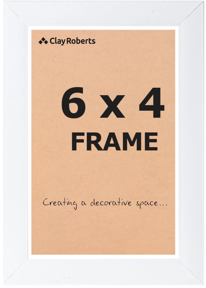 PICTURE FRAME 6 X 4 WHITE FREESTANDING AND WALL MOUNTABLE 10 X 15 CM 6X4 PICTURE FRAMES WHITE 6X4 PHOTO FRAMES 4X6 PHOTO COLLAGE GALLERY DISPLAY