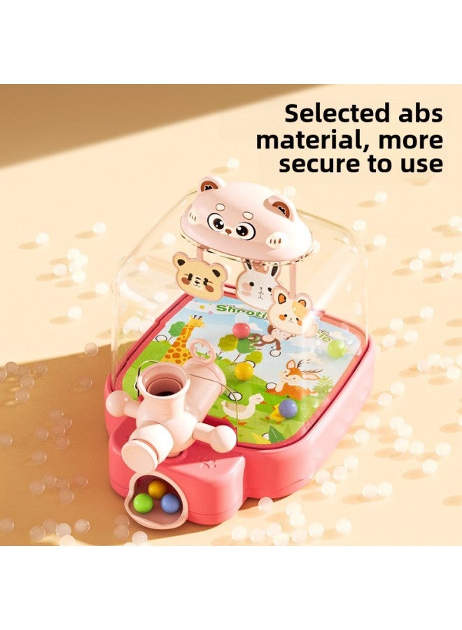 Children's Pinball Machine Shooting Game Machine Educational Toys Female Parent-Child Beading Beads 3 To 6 Years Old Boy's Concentration 3-6-Color:Cute Bear Pinball Machine  Mail Order Box  - Image 5