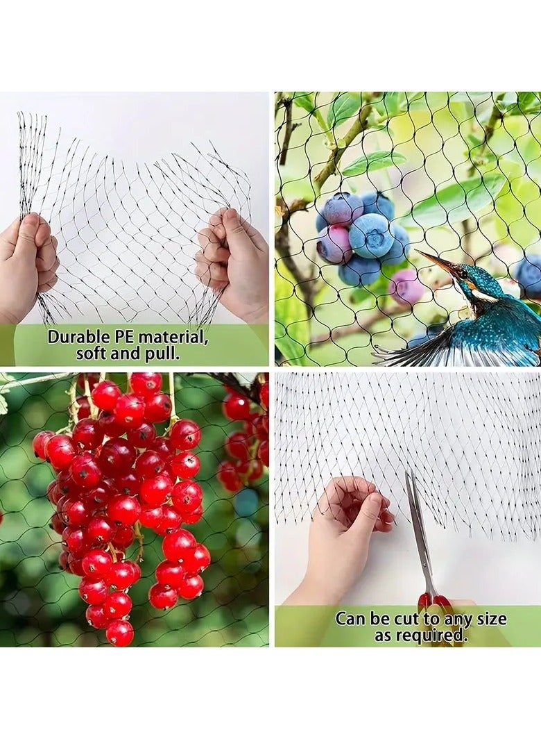 Bird Net Plant Protection Net Green 4x10m  – Balcony Anti-Pigeon, Fruit Tree & Flower Insect Net – Harmless Mesh, Customizable - Image 4