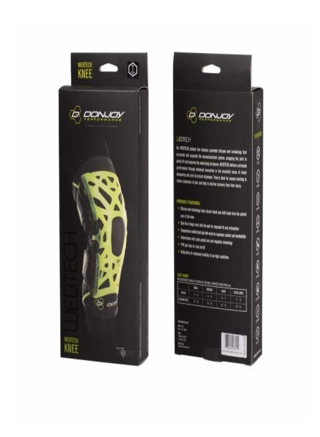 DonJoy Webtech Knee Brace - Slime Green - Large - Image 5