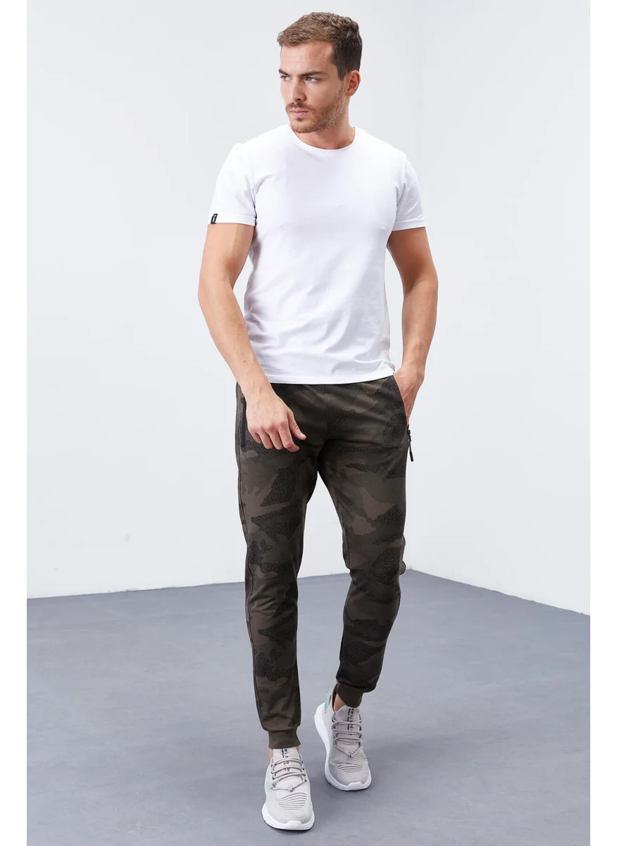 تومي لايف Khaki Men's Camouflage Patterned Slim Fit Jogger Tracksuit Bottom-84754