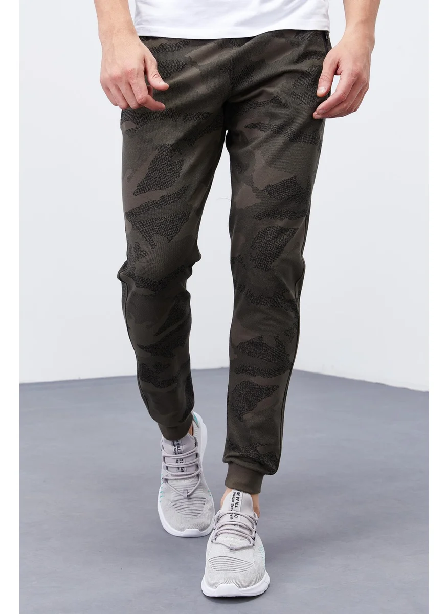 تومي لايف Khaki Men's Camouflage Patterned Slim Fit Jogger Tracksuit Bottom-84754