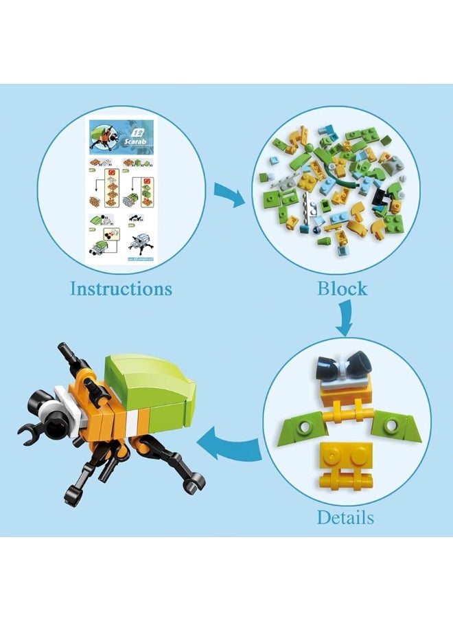 BRICHBROW Party Favors for Kids  12 Pack Animals Building Blocks for Goodie Bags Stocking Stuffers Classroom Prizes Birthday Gifts Toy Building Sets for Kids 612yrs  - Image 1