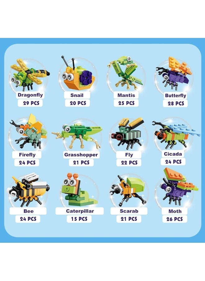 BRICHBROW Party Favors for Kids  12 Pack Animals Building Blocks for Goodie Bags Stocking Stuffers Classroom Prizes Birthday Gifts Toy Building Sets for Kids 612yrs  - Image 3