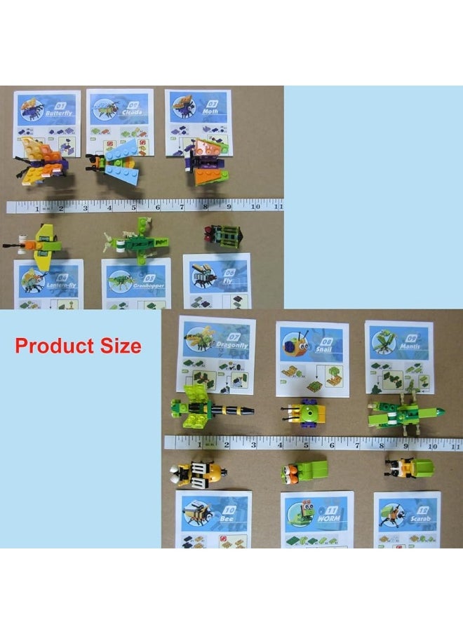 BRICHBROW Party Favors for Kids  12 Pack Animals Building Blocks for Goodie Bags Stocking Stuffers Classroom Prizes Birthday Gifts Toy Building Sets for Kids 612yrs  - Image 2
