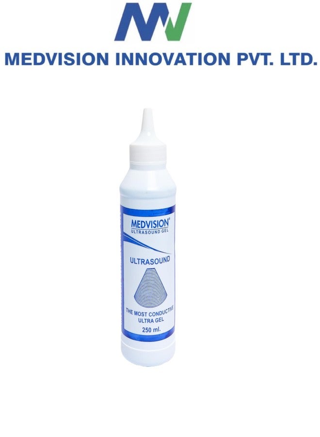 ميدفيجن جل الموجات فوق الصوتية عالي الجودة من MEDVISION® - 250 مل (عبوة من 6) | جل طبي، غير مهيج، شفاف لإجراء فحوصات الموجات فوق الصوتية سلسة ودقيقة، تصوير بالموجات فوق الصوتية. - Image 3