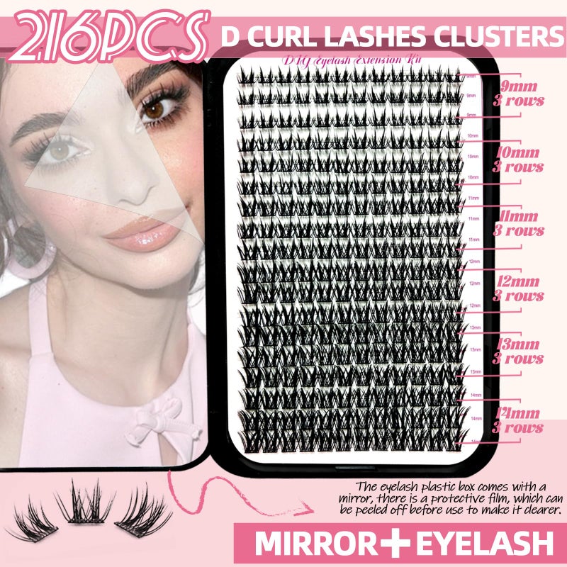 QUKLOGEN DIY Lash Extension Kit 806Pcs with Bottom Lashes Lash Bond and Seal,Quick Glue Remover Lash Shampoo Cleansing Brush Headband Wristband Tweezers Eyelash Brush Mini Applicato - Image 3