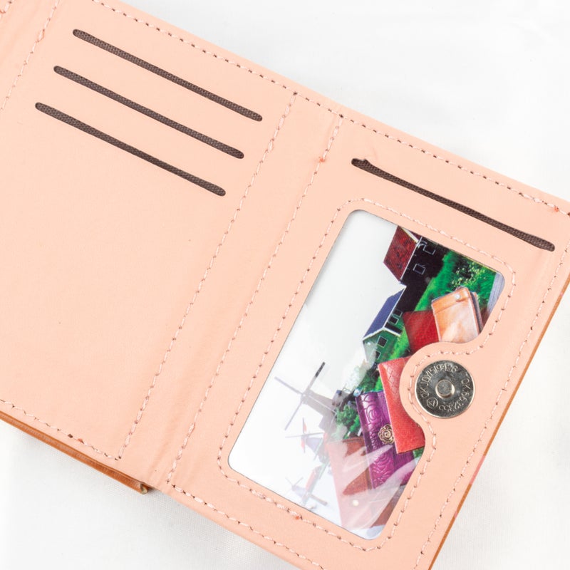 Leather Flip Wallet & Card Holder with Multiple Pockets - Green - Image 3