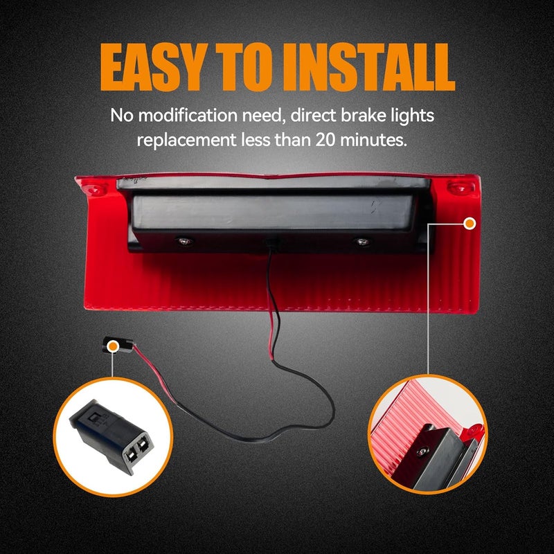Cxdar LED Third Brake Light for Chevy Express & GMC Savana - Image 3