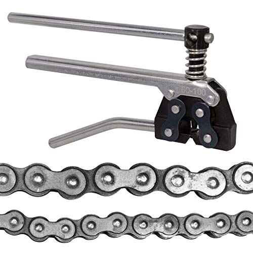 Ansoon #60-100 Roller Chain Breaker Splitter Detacher Cutter Tool for 60 80 100 12B 16B 20B C2040 C2042 C2050 C2052 A2040 A2050 Roller Chain Fit for Motorcycle Bicycle Go Kart ATV Chains Replacing - Image 1