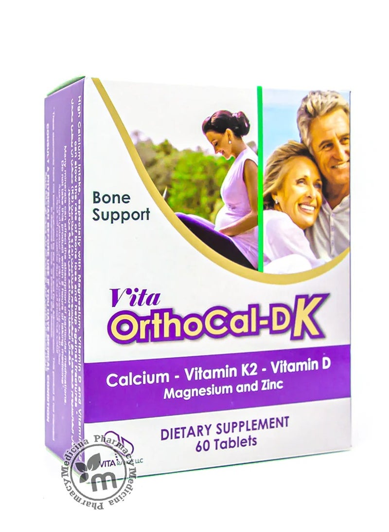 Vita ORTHOCAL DK calcium vitamin k2 vitamin D magnesium and zinc tablets