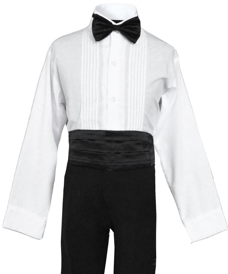 Black n Bianco Boys Black Tuxedo with Tail Outfit Set Size 2T - Image 4