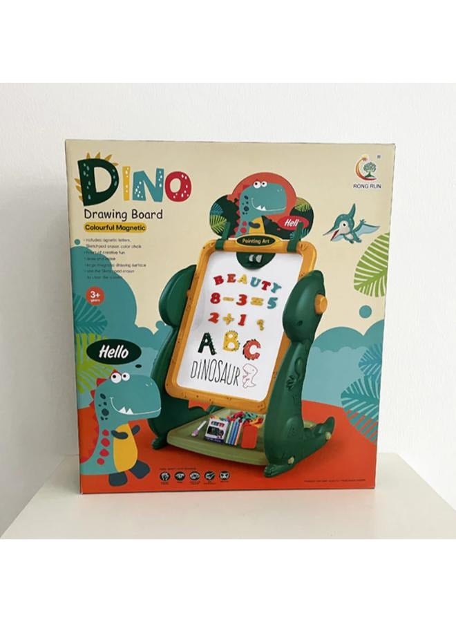 3-in-1 Easel (Black Board and White Board) – Dino