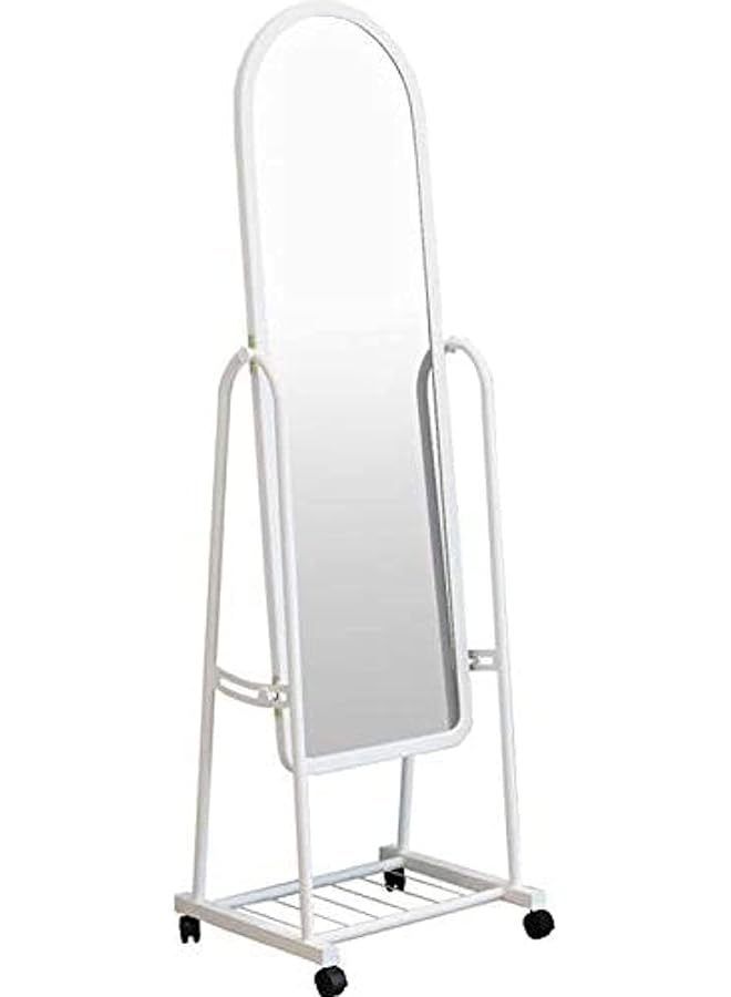 erorex Full Length Floor Mirror With Elegant Decorative Frame Stylish Freestanding Dressing Mirror For Bedrooms Living Rooms Hallways And Dressing Areas Full Body Reflection White 160 * 38Cm - Image 1