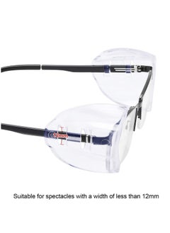 GUDOO 4 Pairs Eye Glasses Side Shields Flexible Slip on Side Shields for Safety Glasses Fits Small to Medium Eyeglasses  - Image 4