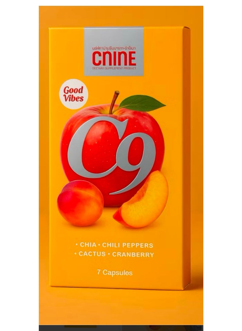 C-NINE DIETARY SUPPLEMENT PRODUCT C9(CHIA.CHILI PEPPERS CACTUS  CRANBERRY) - Image 1