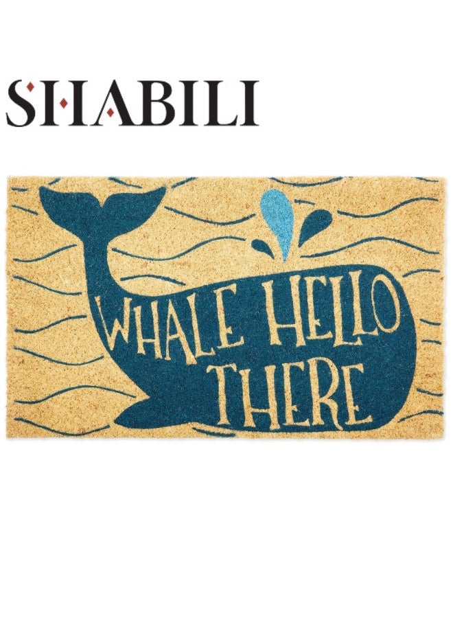 SHABILI Welcome Mats for Front Door 80 x 50 cm，Durable Non Slip Backing Floor Mat，Ultra Absorb Mud Easy Clean Entry Door mat for Indoor High Traffic Areas Outdoor Entryway Rug  - Image 1
