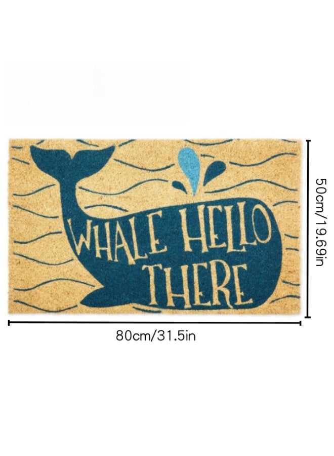 SHABILI Welcome Mats for Front Door 80 x 50 cm，Durable Non Slip Backing Floor Mat，Ultra Absorb Mud Easy Clean Entry Door mat for Indoor High Traffic Areas Outdoor Entryway Rug  - Image 5
