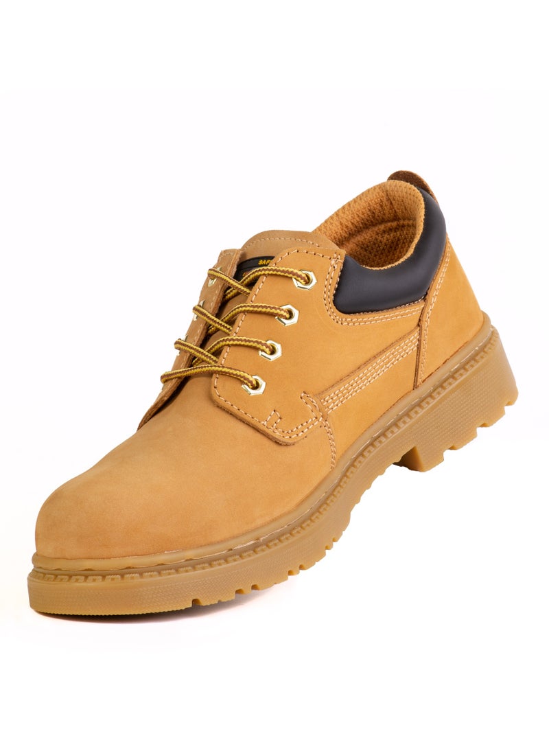 Shelter SH591 Safety Shoes Tan Nubuck Upper with Steel Toe and Slip-Resistant Rubber Sole - Image 3