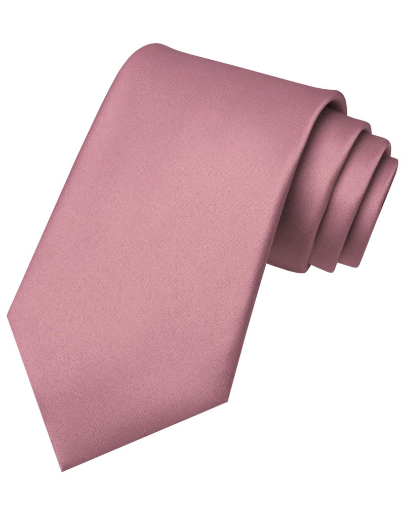 JEMYGINS Dusty Rose Tie Mens Necktie for Wedding and Business(8cm) - Image 1