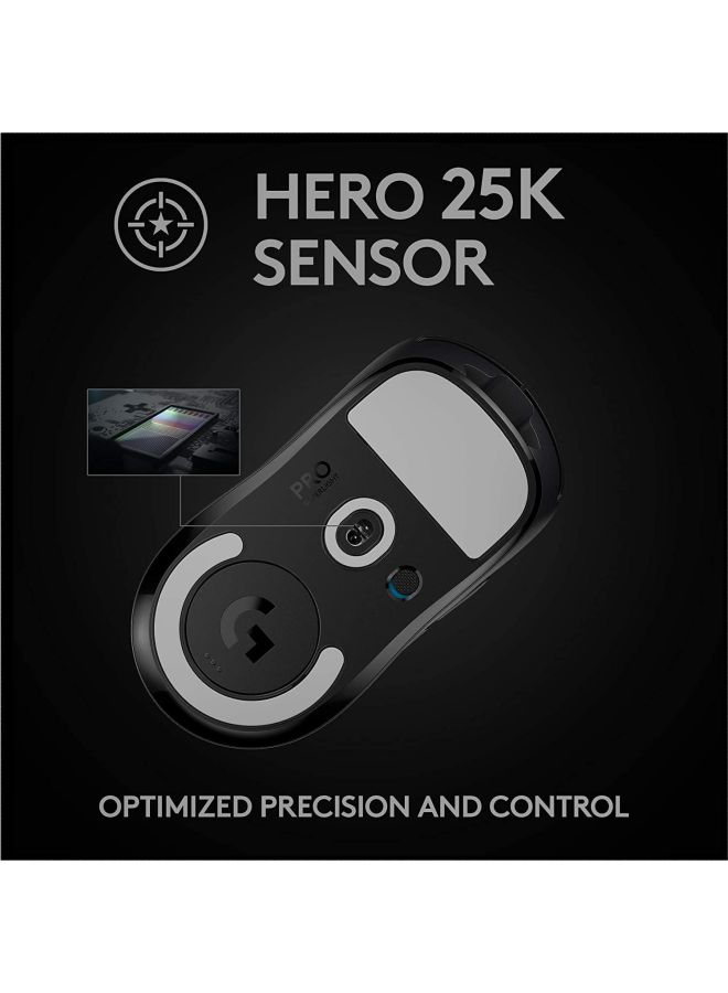 Logitech G Pro X Superlight Wireless Mouse, 2.4 GHz Connectivity, 40G Acceleration, 25600 DPI Hero 25K Sensor, 70 Hour Battery Life, 5 Buttons, Windows And Mac Compatible, "International" Black - Image 4
