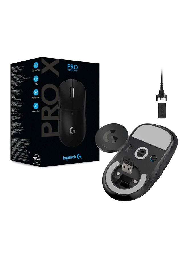 Logitech G Pro X Superlight Wireless Mouse, 2.4 GHz Connectivity, 40G Acceleration, 25600 DPI Hero 25K Sensor, 70 Hour Battery Life, 5 Buttons, Windows And Mac Compatible, "International" Black - Image 2