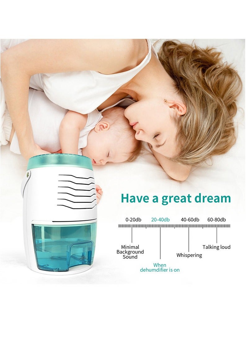 EVEREEN Small Household Appliance Dehumidifier, Mini Dehumidifier, Basement Dryer, Moisture Absorber Convenient and Practical One Click Switch Sleep Mode - Image 3