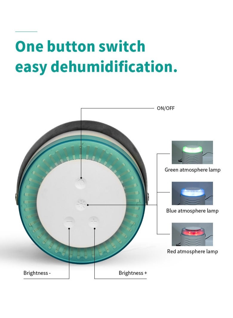 EVEREEN Small Household Appliance Dehumidifier, Mini Dehumidifier, Basement Dryer, Moisture Absorber Convenient and Practical One Click Switch Sleep Mode - Image 5