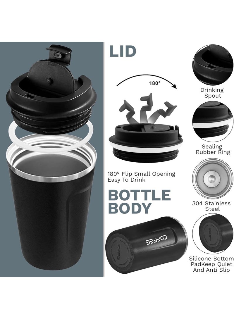 كوب حراري ستانلس ستيل مع غطاء محكم – حافظ للحرارة والبرودة أثناء السفر - Image 4