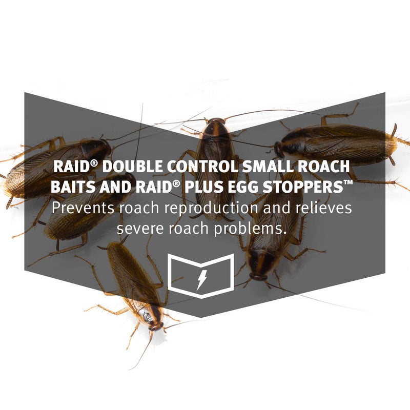 Raid Double Control Small Roach Baits Plus Egg Stopper 12 Count (Pack of 1) - Image 5