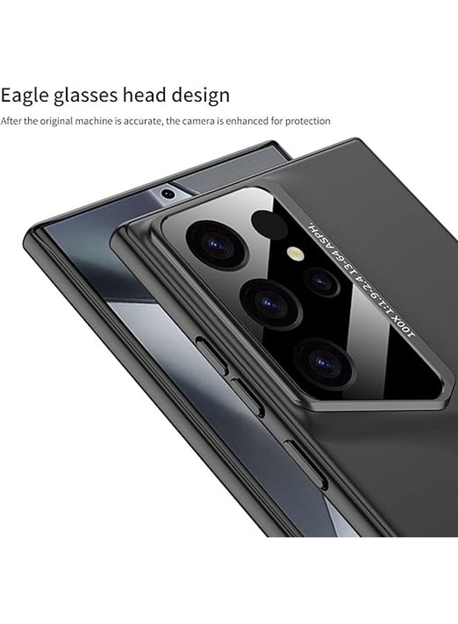 عام جراب الهاتف المتوافق مع Samsung Galaxy S24 Ultra/S23 Ultra/S22 Ultra، جراب فاخر، مضاد للصدمات والسقوط، غطاء خلفي صلب يغطي الجسم بالكامل. - Image 2