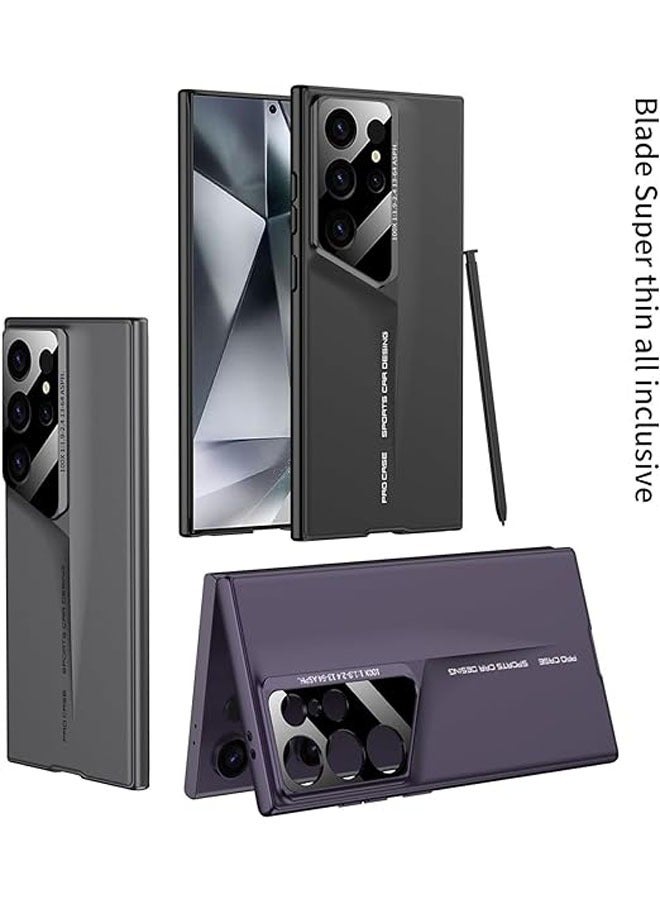 عام جراب الهاتف المتوافق مع Samsung Galaxy S24 Ultra/S23 Ultra/S22 Ultra، جراب فاخر، مضاد للصدمات والسقوط، غطاء خلفي صلب يغطي الجسم بالكامل. - Image 4