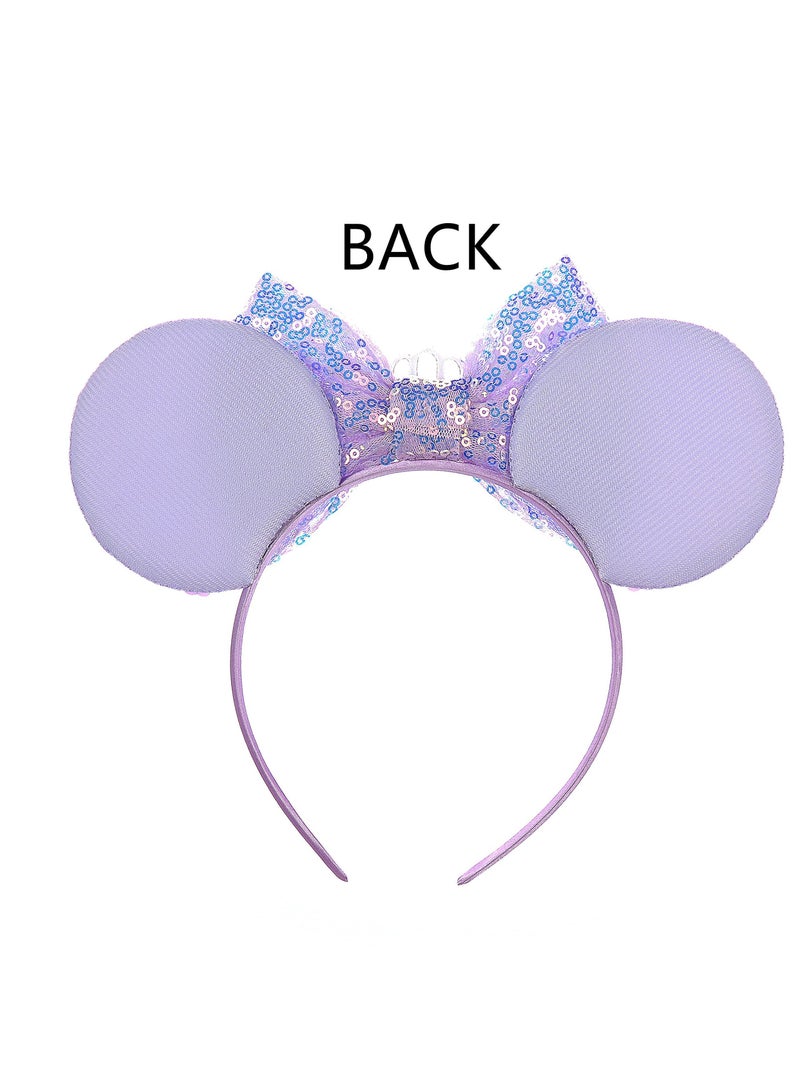 إسكدنيا عصابات رأس على شكل آذان الفأر ، زي تنكري لتزيين حفلات الأميرة اللامعة للفتيات - Image 3