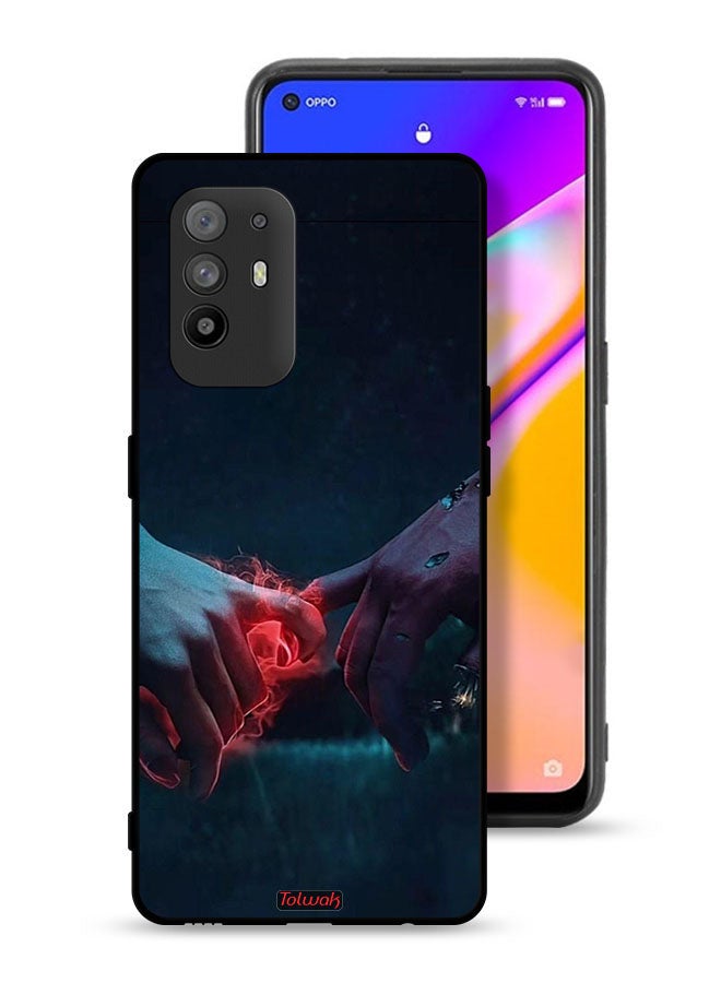 Tolwak Oppo F19 Pro Plus 5G Protective Case Cover Burning Hands - Image 1
