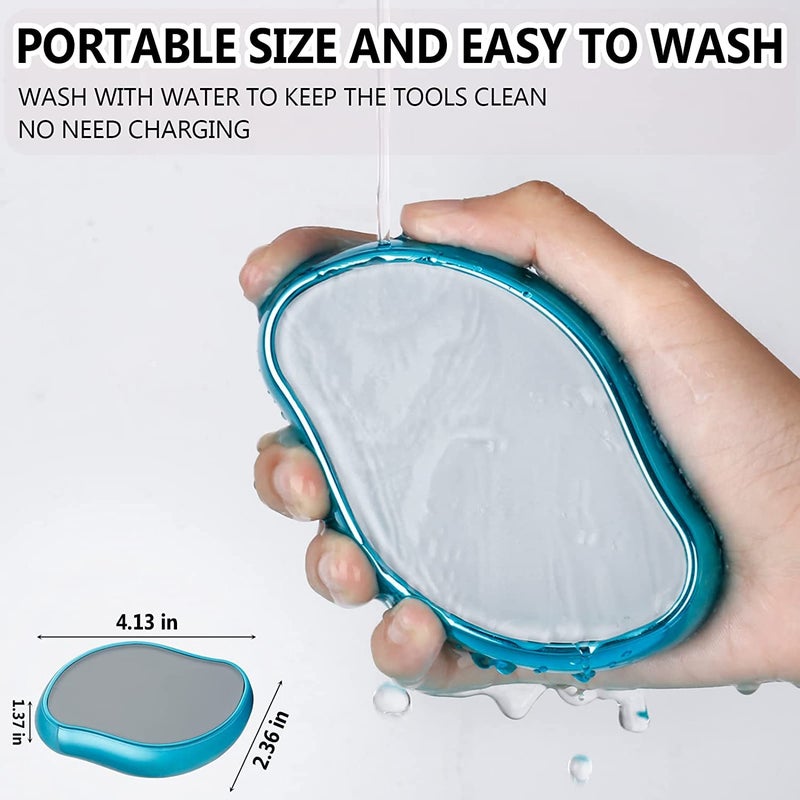 Deoxys Crystal Hair Eraser,Deoxys Painless Hair Removal Skin Exfoliator Tool for Men Women Arms Legs Back Chest, Soft Smooth Silky Skin, Magic Crystal Hair Remover for Body Any Part - Image 5