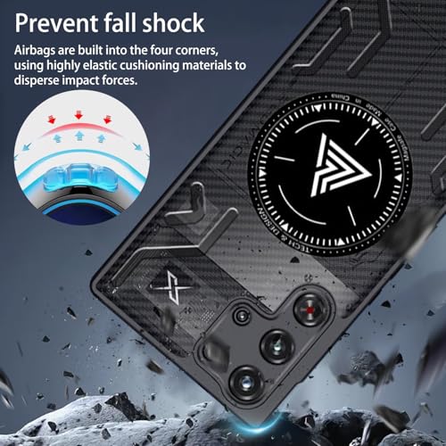 NOUKAJU Case for REDMAGIC 10 Pro/10S Pro/10 Pro Plus, Cooling Phone Case,Anti-Drop, Shock-Absorbing, Friction-Resistant,Comprehensive Protection,Protective Cover for Red Magic 10 Pro(Black) - Image 5