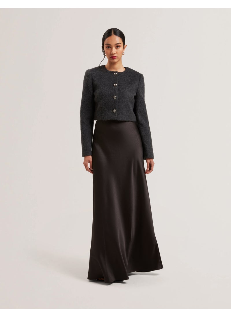 Ted Baker Bias Cut Detail Satin Skirt  - Image 3