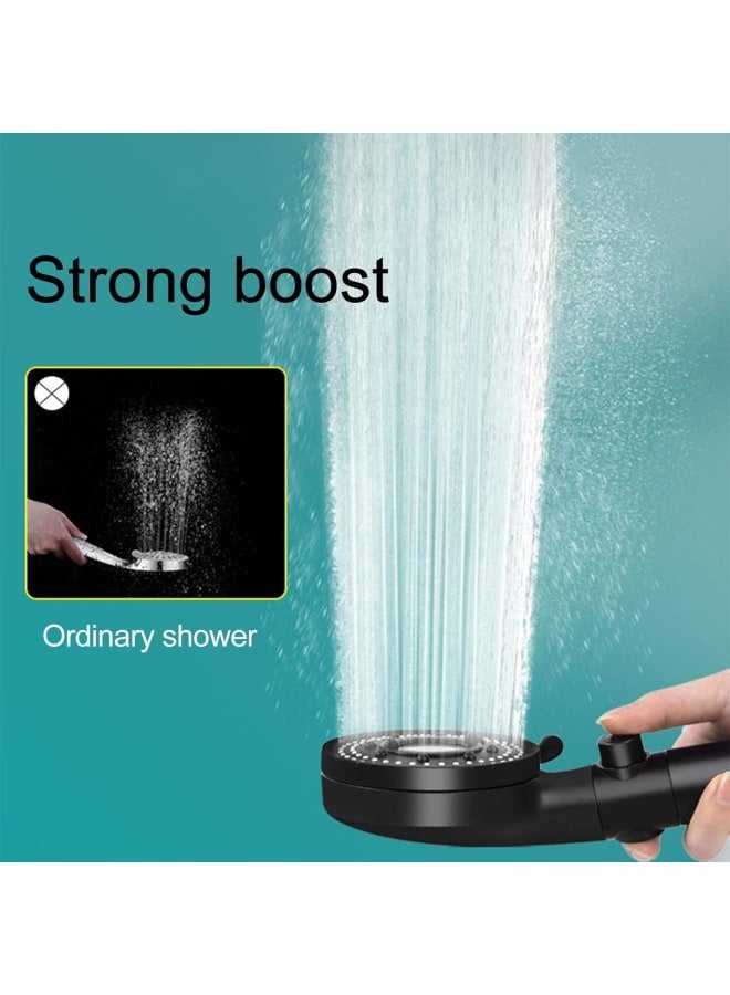 High-Pressure 5 Bathing Modes Turbo Home Bath Shower Nozzle Water Heater Filter Shower, One Water Stop Function Shower Head,Handheld Shower Head - Image 3