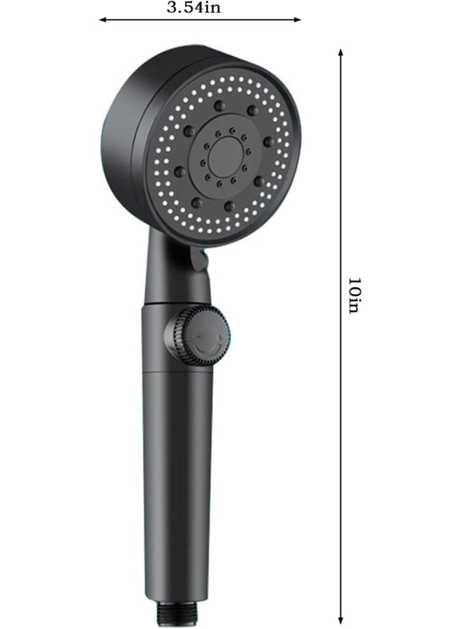 High-Pressure 5 Bathing Modes Turbo Home Bath Shower Nozzle Water Heater Filter Shower, One Water Stop Function Shower Head,Handheld Shower Head - Image 2