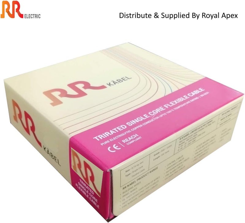 RR Multi Strand Pure Copper Single Core Flexible Cables | Trirated Electrolytic Conductor up to 105C Fire Resist Electric Panel Wire | BS6231 ISO9001 CE Compliant 100Y(90m) Roll (0.5mm, Black) - Image 3