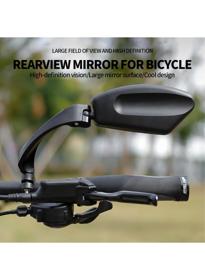 LYNLYN Universal Bicycle Rear View Mirror Set (2 Pack), 360° Adjustable Handlebar Mirrors with HD Scratch-Resistant Glass for Bike, E-Bike, Scooter and Electric Motorcycle - Image 3
