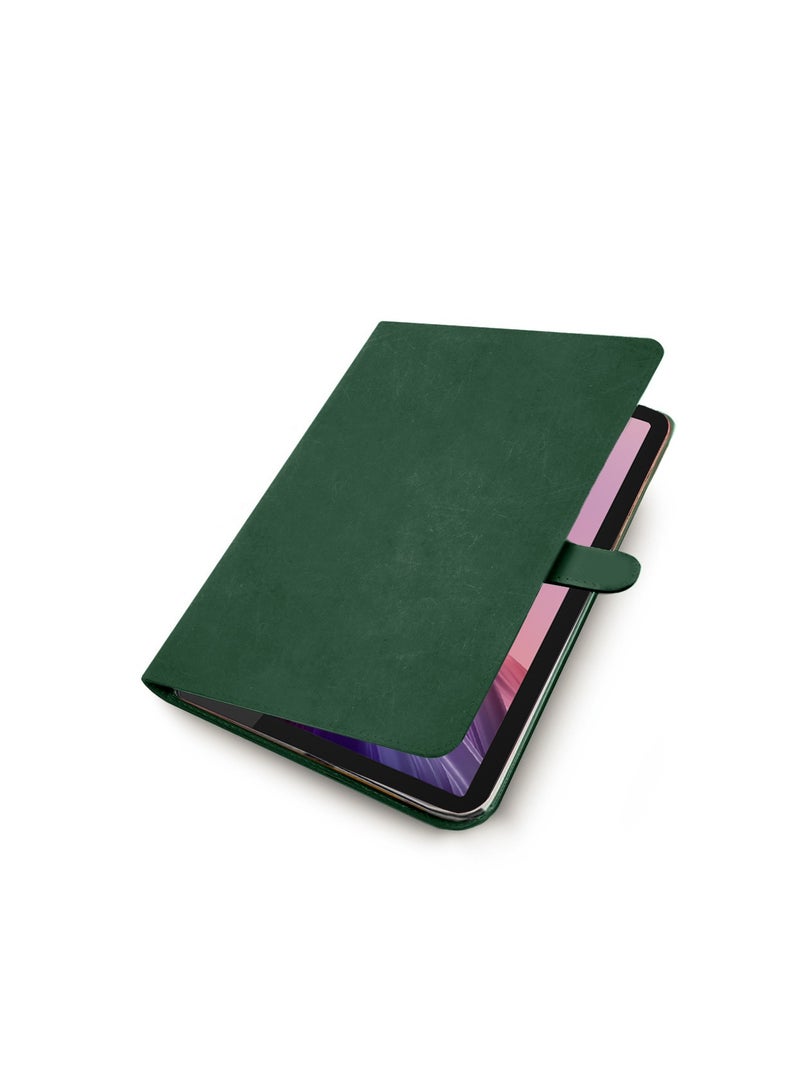 Wtech PU Leather Magnetic Closure Flip Case Cover For Lenovo Tab P12 2023 Dark Green - Image 4
