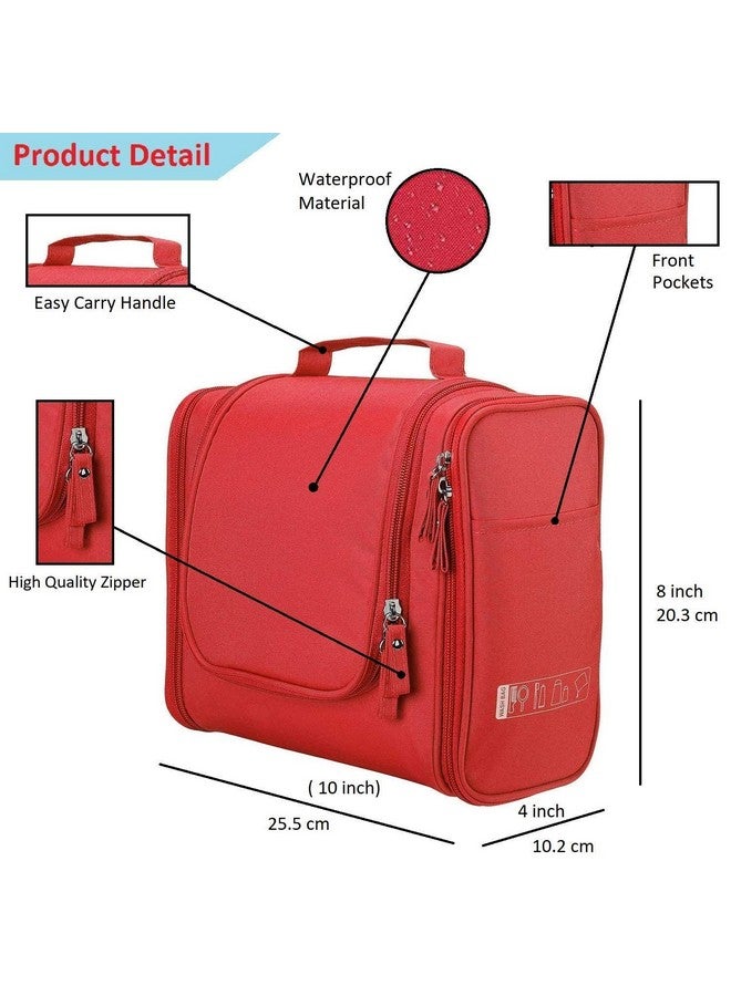 DONDA Hanging Toiletry Kit Bag for Women, Men | Travel Organizer for Toiletries, Cosmetics, Makeup Bag | Household Grooming Kit Storage Bag with Hook (Multicolor) - Image 3