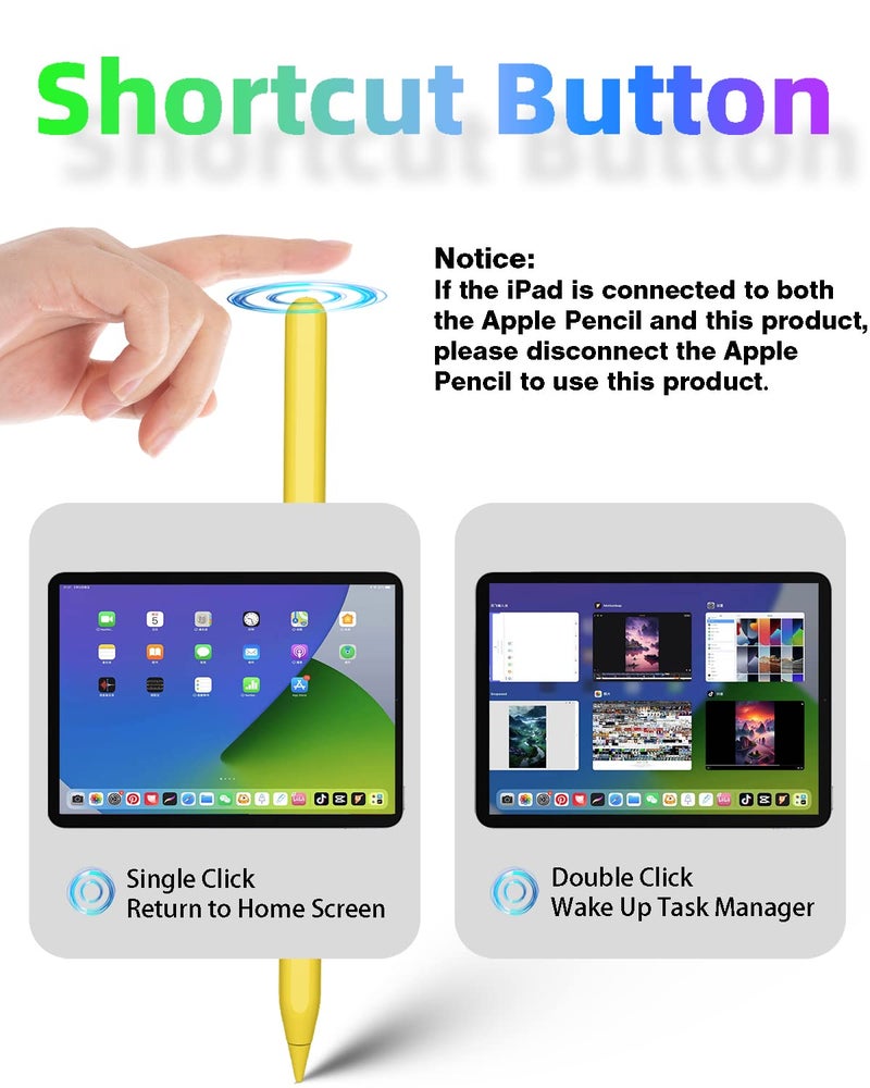 Gnanlen iPad Pencil 2nd Generation with Magnetic Wireless Charging,Same as Apple Pencil 2nd Generation,Stylus Pen Compatible with iPad Pro 11in 1/2/3/4,iPad Pro 12.9in 3/4/5/6,iPad Air 4/5,iPad Mini 6 - Image 4