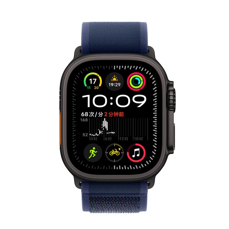 erorex For Apple Watch 42Mm / 41Mm / 40Mm / 38Mm Trail Loop Nylon Watch Band(Blue + Black Titanium Finish) - Image 2