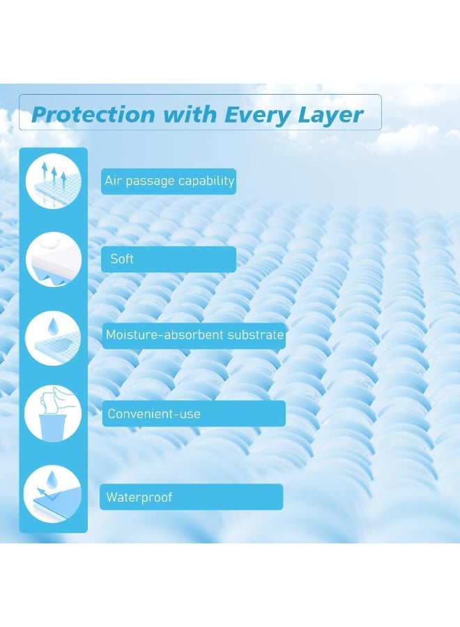 لطف وحضن مضخة ثدي كهربائية مع 210 حصيرة تغيير للاستعمال مرة واحدة | مضخة محمولة منخفضة الضوضاء بشاشة LED وحصائر حفاضات مقاومة للماء بحجم 60×90 سم (أزرق) - Image 2