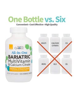 Bariatric Choice Allinone Bariatric Multivitamin With 375 Mg Calcium Citrate Tropical Citrus (120Ct)  - Image 4