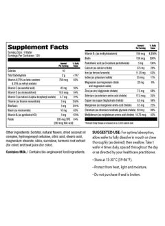 Bariatric Choice Allinone Bariatric Multivitamin With 375 Mg Calcium Citrate Tropical Citrus (120Ct)  - Image 3