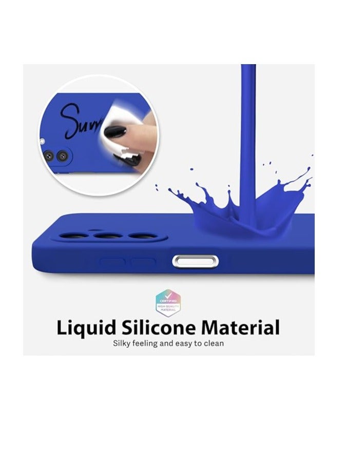 MIGOFAST Samsung Galaxy A26 5G Case Silicone Thin Slim Grip Soft Rubber Gel Protective Phone Case for Women Matte Plain Solid Color Aesthetic Cute Girly Case with Camera Cover Royal Blue - Image 3